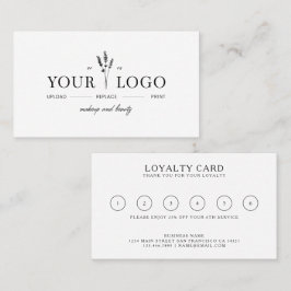 Modern Lägg till din logotyp Skönhetspresentkort  Visitkort