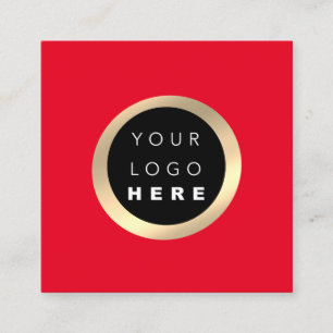 Modern lägsta Professionell-Logotyp VIP Red Lux G Fyrkantigt Visitkort