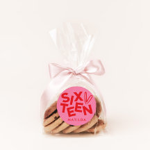 Modern lägsta röda rosa-typografi 16-årsdag