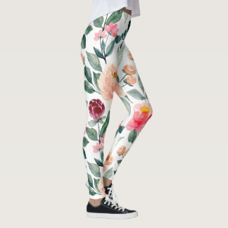 Modern lagstiftning om Blommigt i Rosa ros Leggings