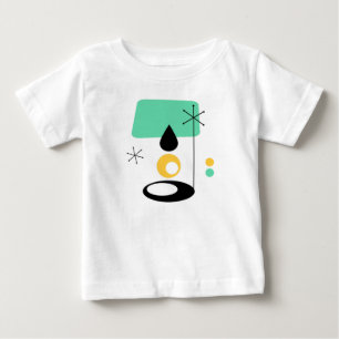 modern lampa design mitten av 1900-talet blå guld tee shirt