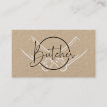 Modern Land Kraft Butcher Logotyp