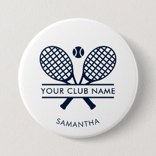 Modern landsbygdsklubb tennisspelare namn anpassad knapp