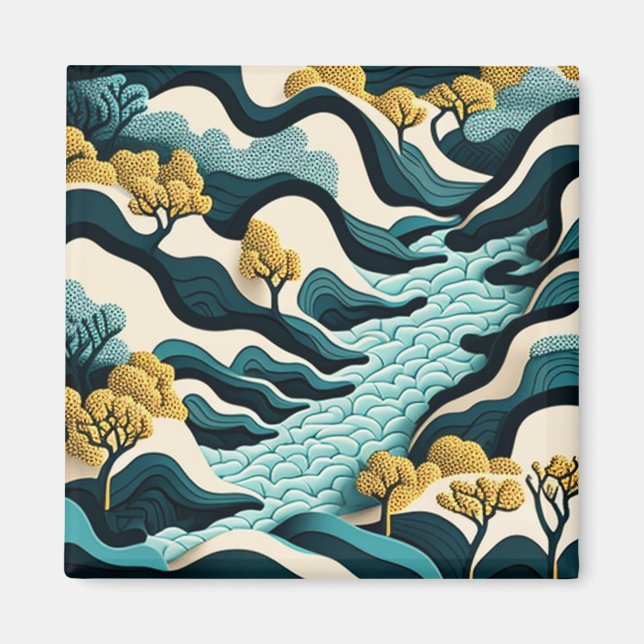 Modern Landscape Magnet (Framsidan)
