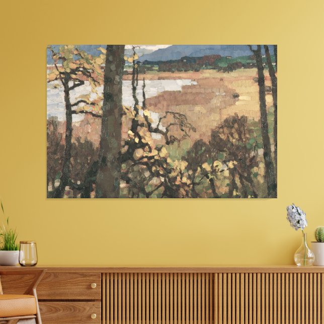 Modern lantbruks landskapskonst canvastryck (Insitu (Vardagsrum))