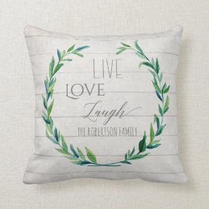 Modern lantlig familj för kudde