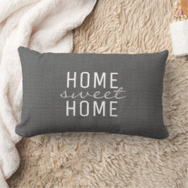 Modern lantlig mörk - söt familj för grått lumbarkudde