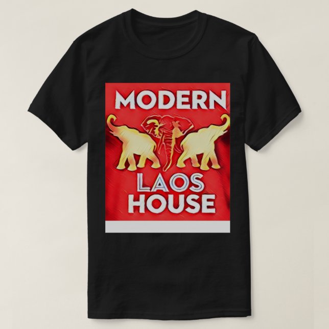 Modern Laos House T Shirt (Design framsida)