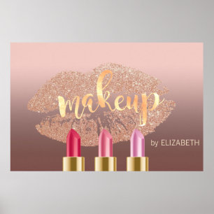 Modern Läppar,Lipsticks,Makeup-artist Poster
