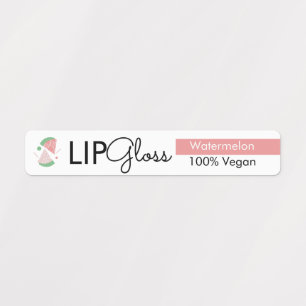 Modern läppglans vattenmelon Branding Förpackning Klistermärke