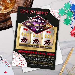 Modern Las Vegas Casino Nattdags-inbjudan Inbjudningar