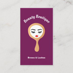Modern Lash Eyelash Extensions Brows Beauty Salon Visitkort