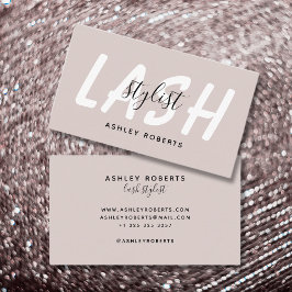 Modern lash-stilist visitkort