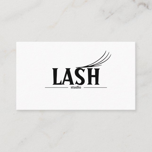 Modern Lashes & Brows  Visitenkort Visitkort (Framsida)