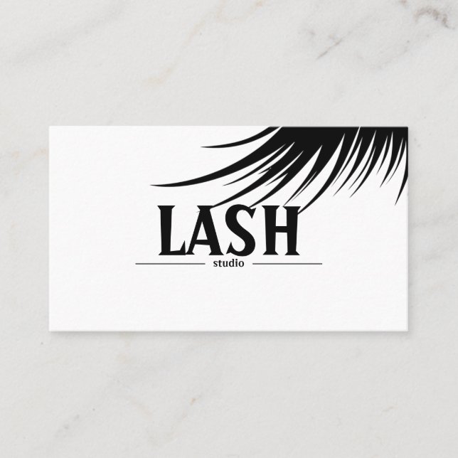 Modern Lashes & Brows  Visitenkort Visitkort (Framsida)