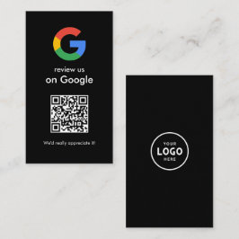 Modern läsning för att granska Google QR-kod affär Visitkort