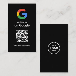 Modern läsning för att granska Google QR-kod affär Visitkort
