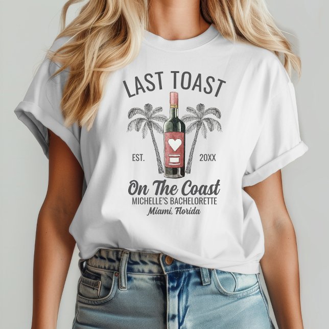 Modern Last Toast Beach Systerbrud Brudtärna T Shirt (Skapare uppladdad)