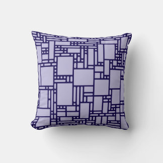 Modern Lavendel Lila Abstrakt Geometrisk Kast Kudd Kudde