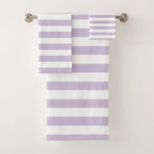 Modern lavender and White Stripe