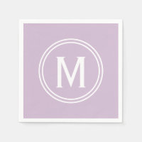 Modern Lavender Anpassningsbar Round Framework Mon