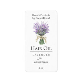 Modern lavender Beauty Brand Hair-produktetikett Adressetikett