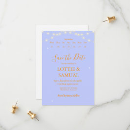 Modern Lavender fairy lights Spara Datumet