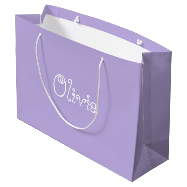Modern Lavender Färg Baby Shower Bag (Baksidan Vinklad)