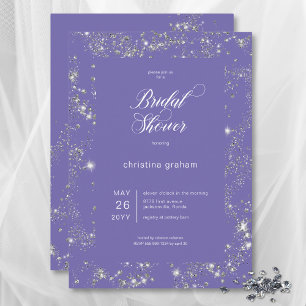 Modern Lavender Glam Diamond Ram Möhippa Inbjudningar