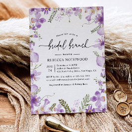 Modern Lavender Lilac Möhippa Brunch-inbjudan Inbjudningar