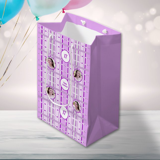 Modern Lavender Rosa Mönster Rand Anpassningsbar P (Skapare uppladdad)