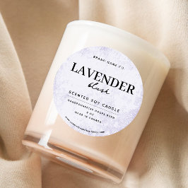 Modern Lavender Rustic Runt Klistermärke