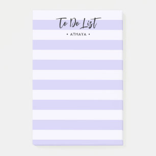 Modern lavender stripe, för att göra lista över ef post-it block