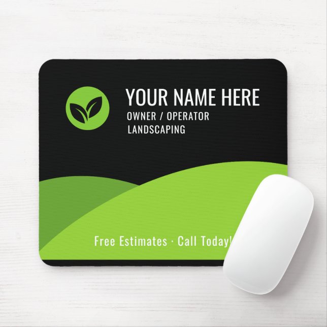 Modern Lawn Care Landscaping Business Musmatta (Med mus)