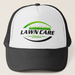 Modern Lawn Care & Landscaping Trucker Hat Keps
