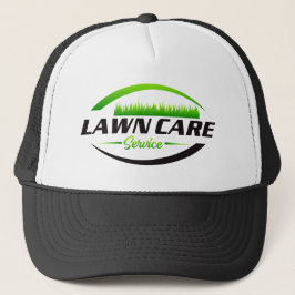 Modern Lawn Care & Landscaping Trucker Hat Keps