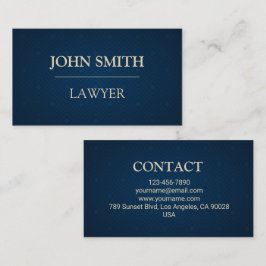 Modern Lawyer Business Card Visitkort