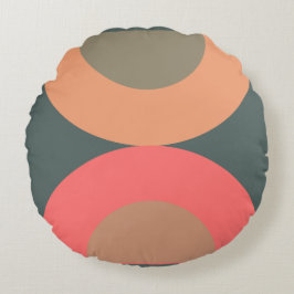 Modern lax och olivolja från medelårhundradet rund kudde