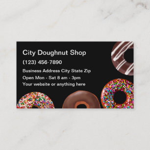 Modern layout för Doughnut Visitkort