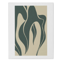 Modern Leaf Silhouette Wall Art – Custom Color