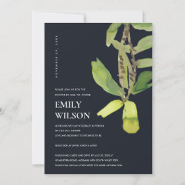 MODERN LEAFY FOLIAGE BLACK SHOWER BY MAIL INBJUDAN