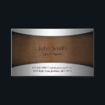Modern Leather Sports Agent Affärskort Visitkort<br><div class="desc">Modern Leather Sports Agent Affärskort.</div>