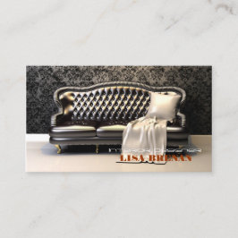 Modern Leathern svart för inre Visitkort