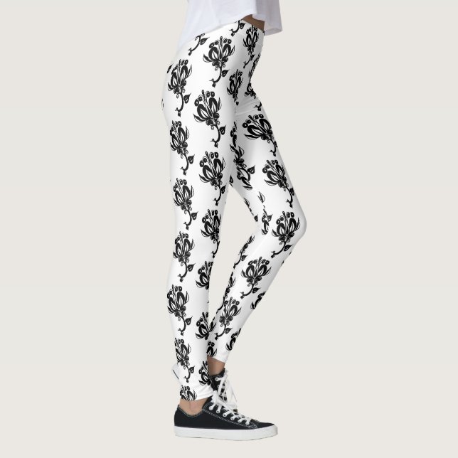 Modern Leggins med Black Ro Leggings (Höger)