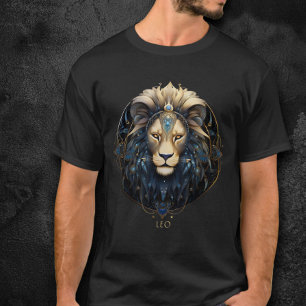 Modern Lejon zodiac-symbol Sol undertecknar Leo Ma T Shirt