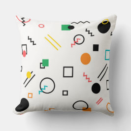 Modern, lekfull, coola, trendig, Memphis geometris Kudde