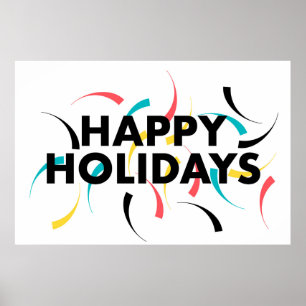 Modern, lekfull design av "Glad helg" Poster