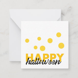 Modern, lekfull design av Happy halloween Anteckningskort