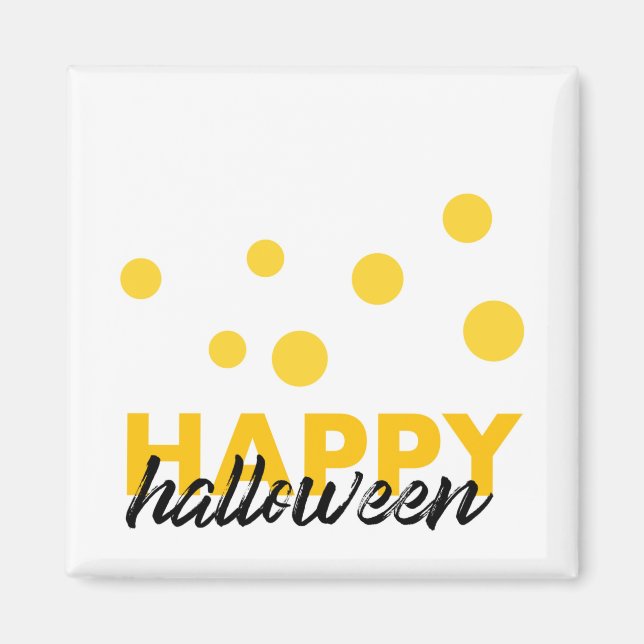 Modern, lekfull design av Happy halloween Magnet (Framsidan)