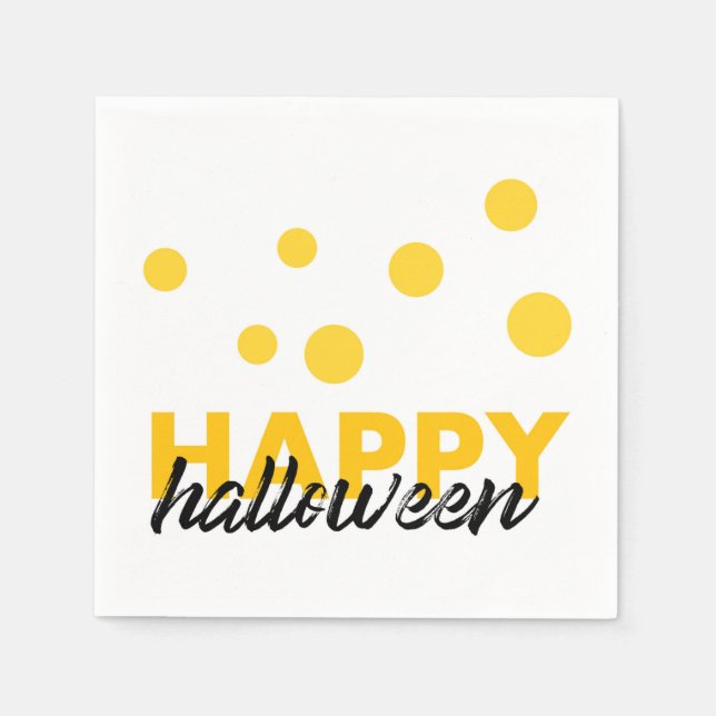 Modern, lekfull design av Happy halloween Pappersservett (Framsidan)